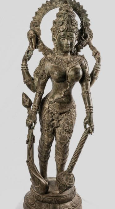 Antique Thai Style Lakshmi Statue
