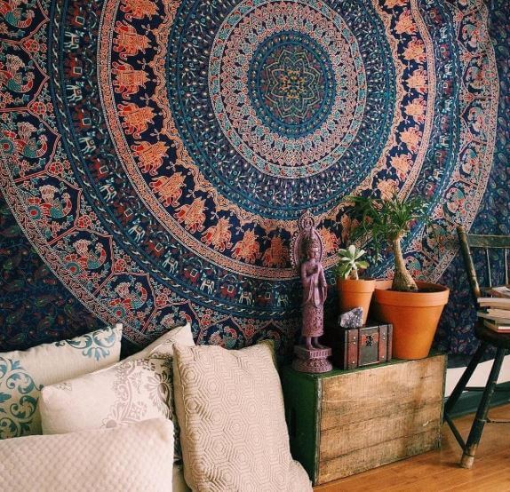 Buddhist symbol - Dharma mandala tapestry