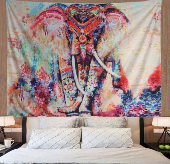 Elephant mandala tapestry
