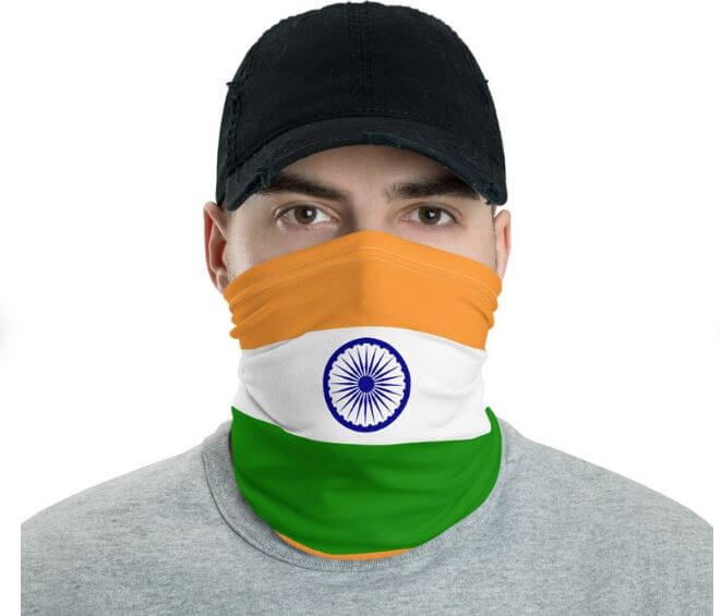 India flag face mask