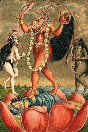 Kali goddess incarnation Chhinnamasta