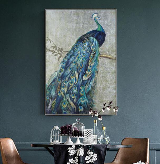 Peacock painting India symbol buy online