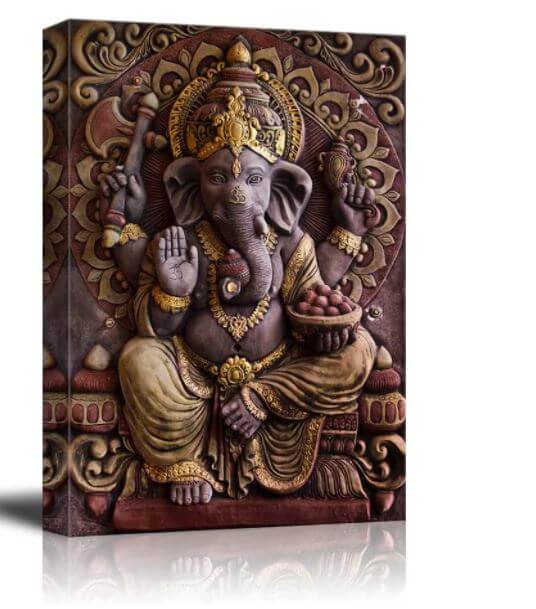 Sculpture of Ganesha Hindu God