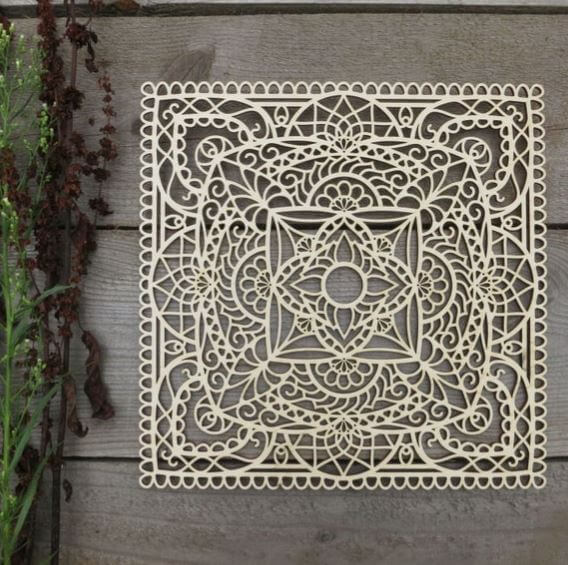 The square mandala symbolizes the middle which is a meeting place. It contains the essence of the Buddha and has a palace that is the residence of the deities present. The square has four gates that symbolize a variety of ideas just as we saw in the introduction part of this piece.